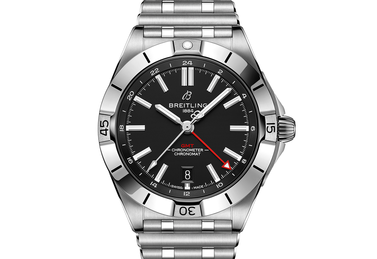 Breitling Chronomat 40mm GMT Watch with Black Dial