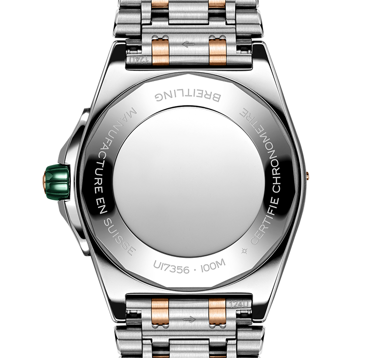 Breitling Super Chronomat 38mm Diamond Watch with Mint Dial