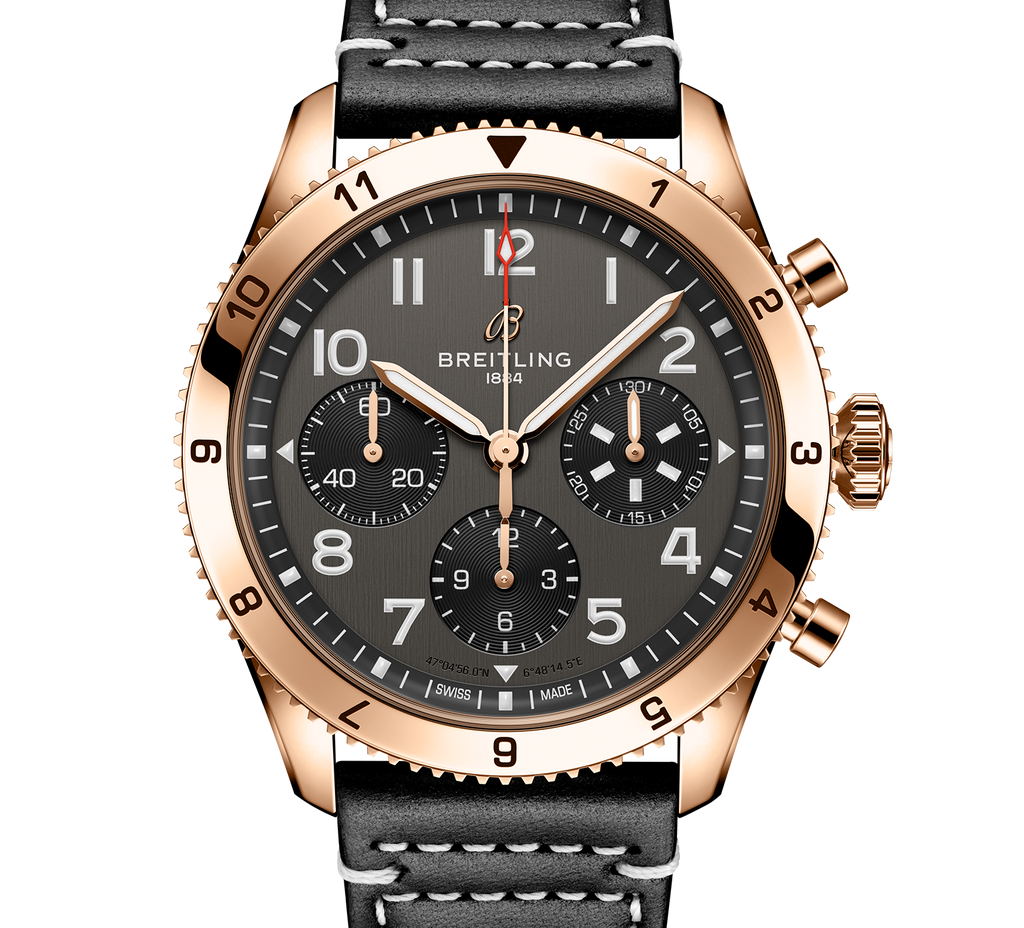 Breitling Classic AVI Chronograph 42 P-51 Mustang Watch with Black Dial