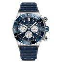 Breitling Super Chronomat B01 44 with Blue Rubber Strap