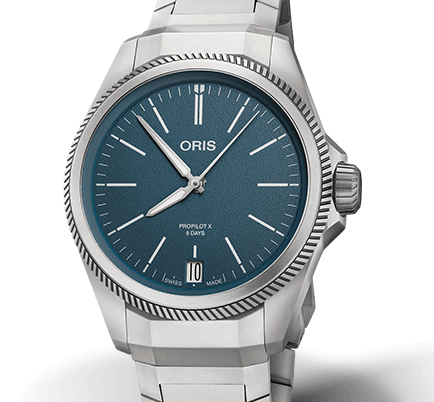 Oris ProPilot X Calibre 400 Watch with Blue Dial