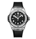 Hublot Big Bang One Click Steel Diamonds, 33mm with Black Dial