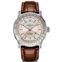 Breitling Navitimer Automatic GMT 41 Watch with Brown Leather Strap