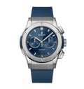 Hublot Classic Fusion Chronograph Titanium Blue, 42mm with Blue Dial