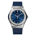 Hublot Classic Fusion Titanium Blue, 42mm with Blue Rubber Strap