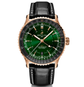 Breitling Navitimer Automatic GMT 41 Watch with Green Dial