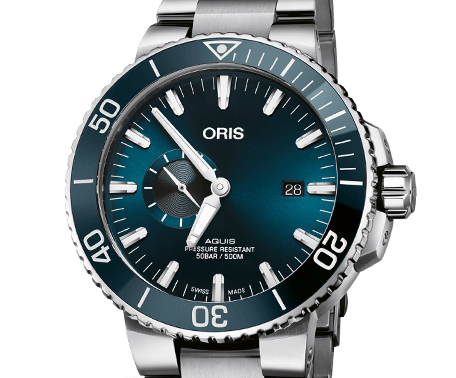 Oris Aquis Small Second, Date Watch with Blue Dial, 45.5mm