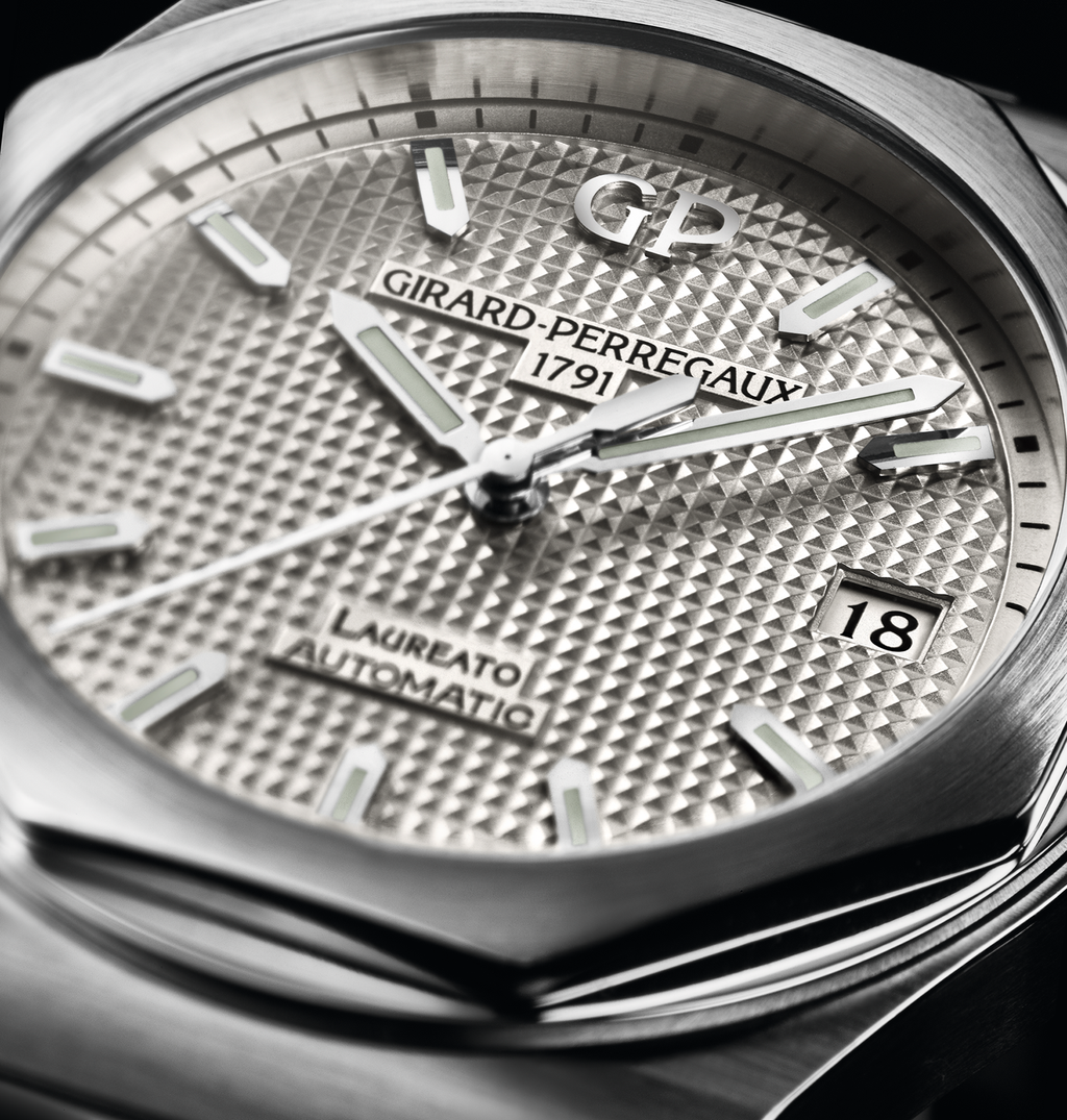 Girard-Perregaux Laureato 42mm Watch with Silver Dial