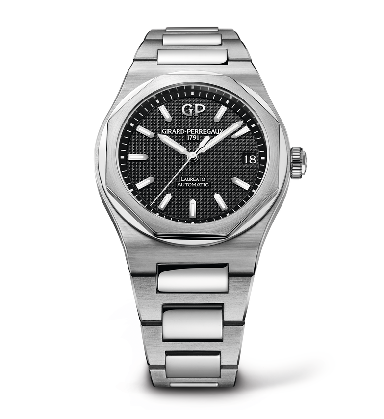 Girard-Perregaux Laureato 42mm Watch with Black Dial