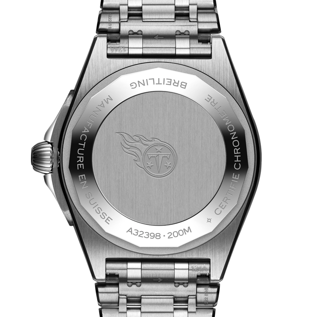 Breitling Chronomat Automatic GMT 40 NFL Tennessee Titans Edition with Stainless Steel Bracelet