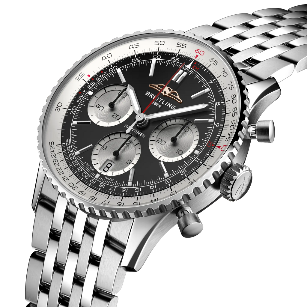Breitling Navitimer B01 Chronograph 41 Watch with Stainless Steel Bracelet