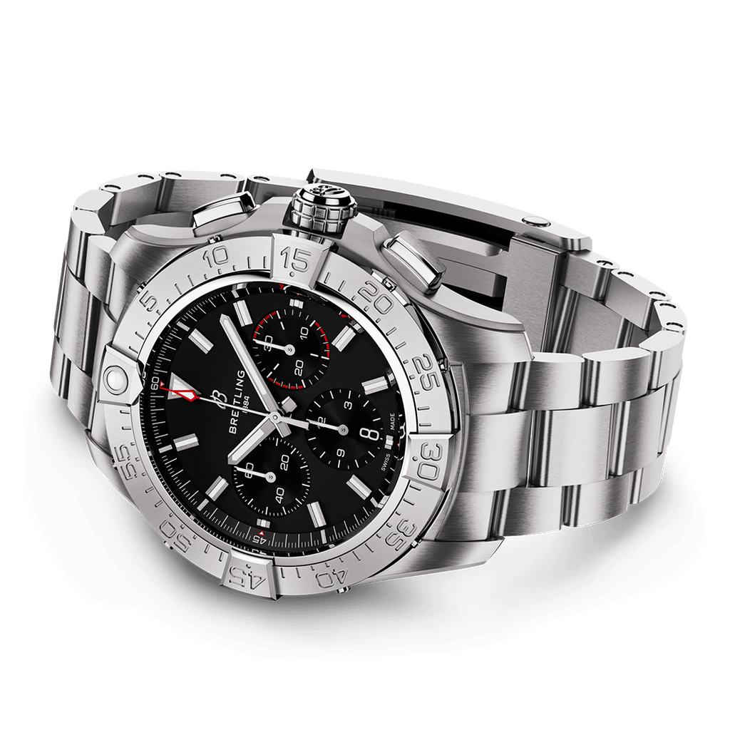 Breitling Avenger B01 Chronograph 44 Watch with Stainless Steel Bracelet