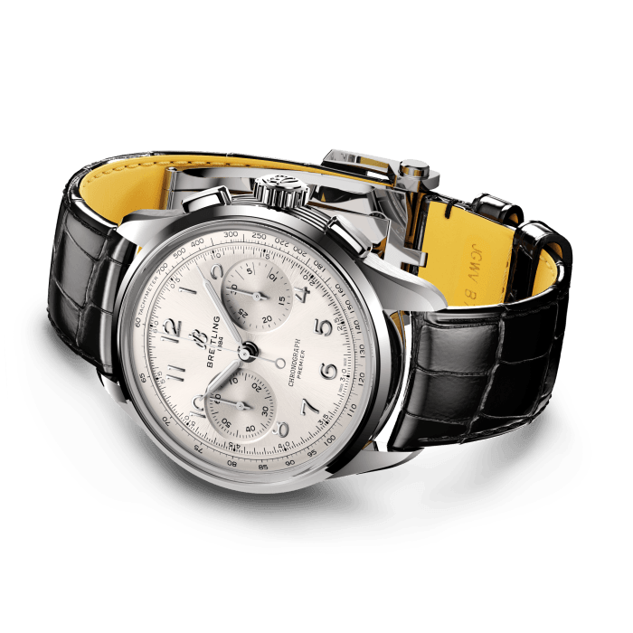Breitling Premier B09 Chronograph 40 Watch with White Dial