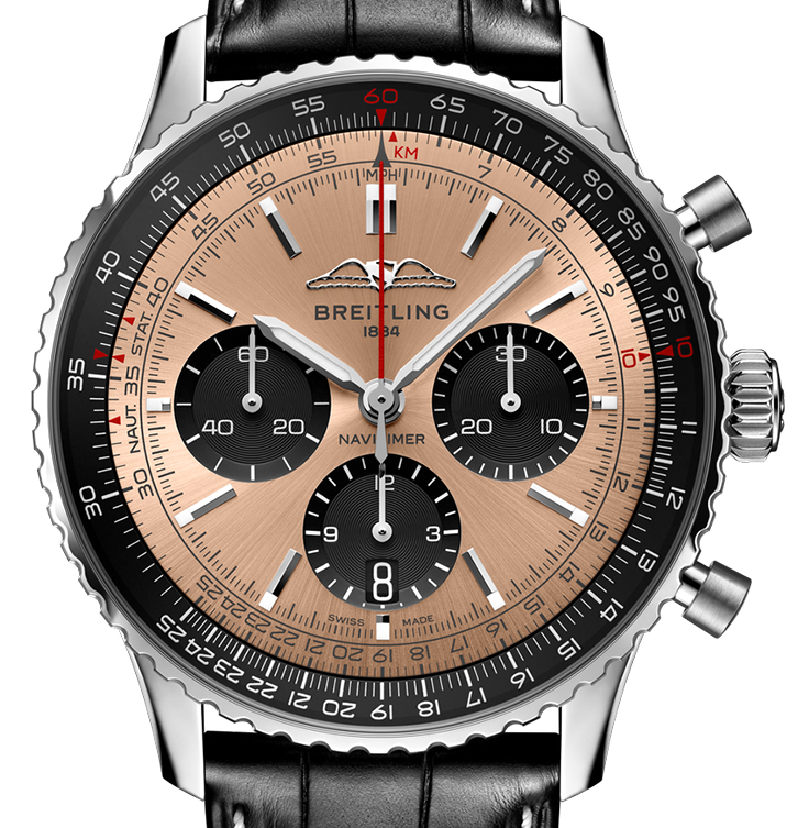 Breitling Navitimer B01 43mm Watch with Copper Dial