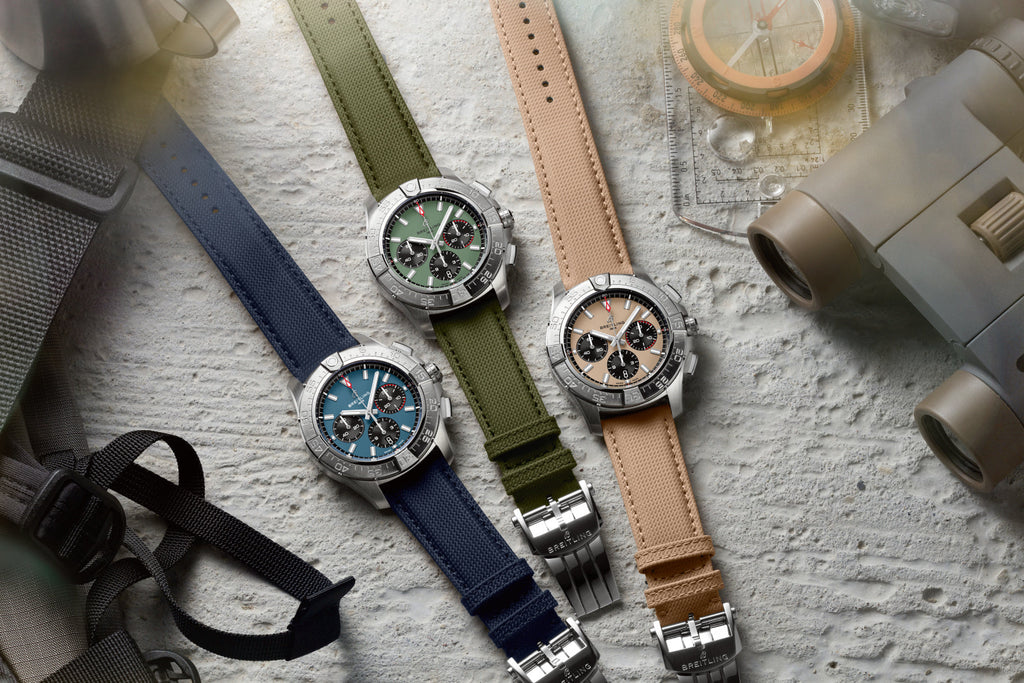 Breitling Avenger B01 Chronograph 44mm Watch with Green Strap