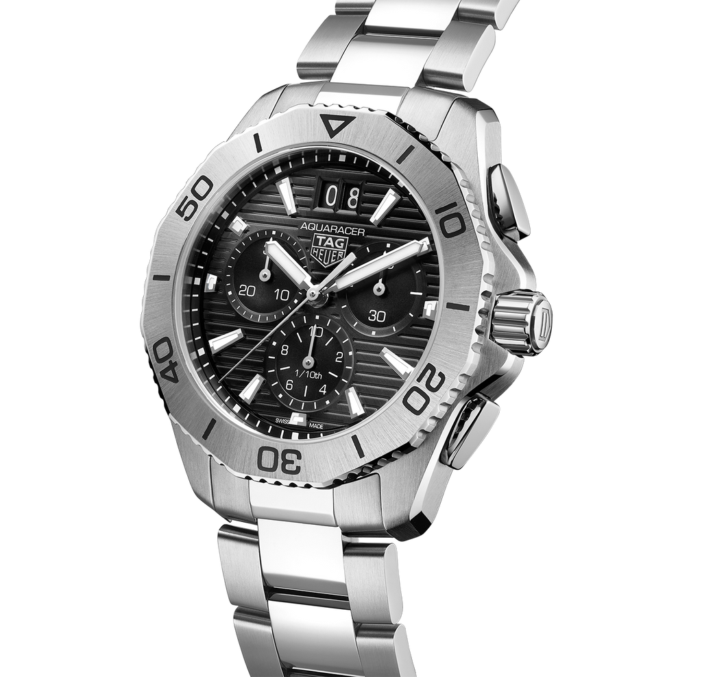 TAG Heuer Aquaracer Professional 200 Date Watch with a Black Dial