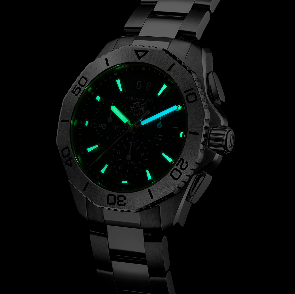 TAG Heuer Aquaracer Professional 200 Date Watch with a Black Dial
