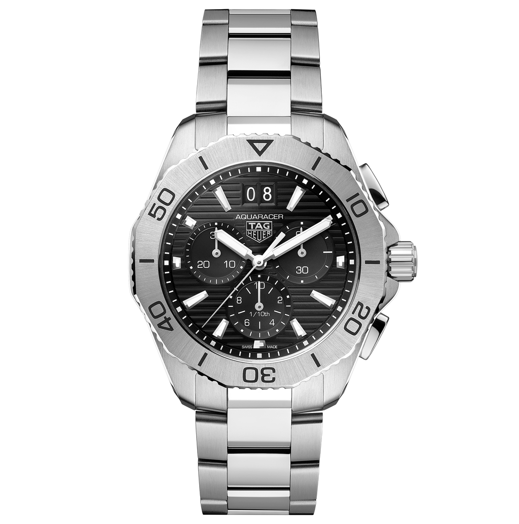 TAG Heuer Aquaracer Professional 200 Date Watch with a Black Dial