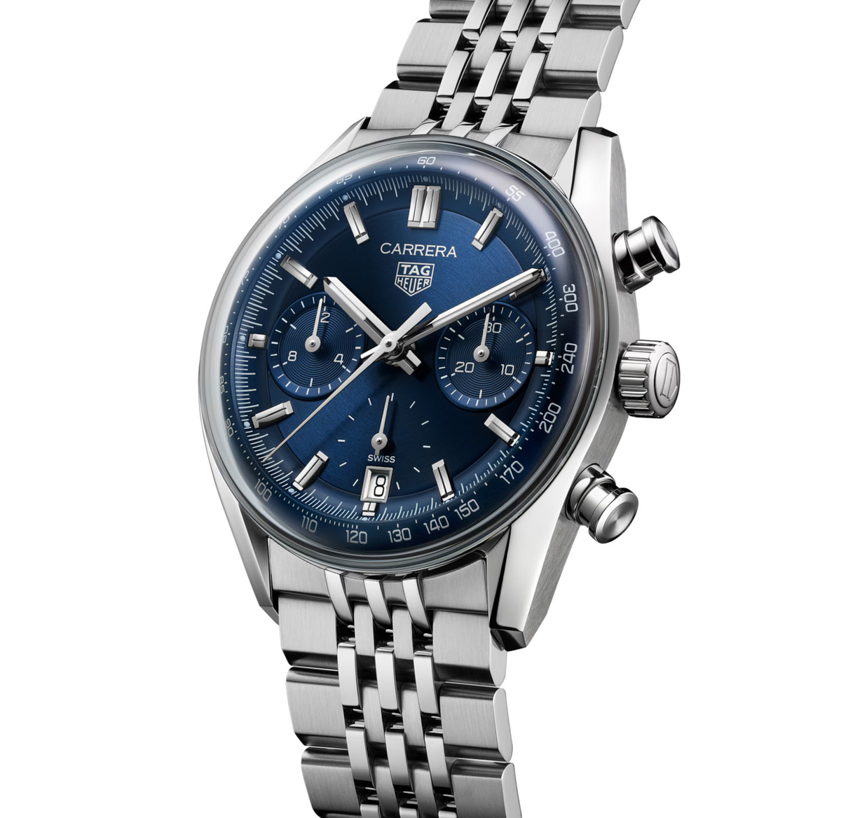TAG Heuer Carrera Chronograph Watch with Blue Dial