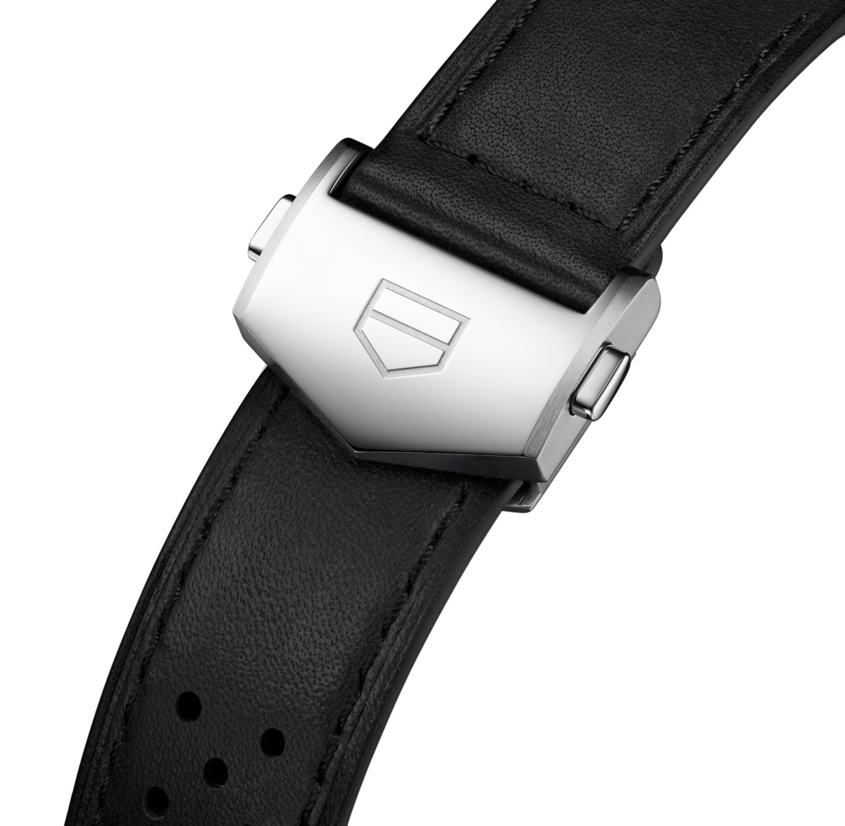 TAG Heuer Carrera Chronograph Watch with Black Leather Strap