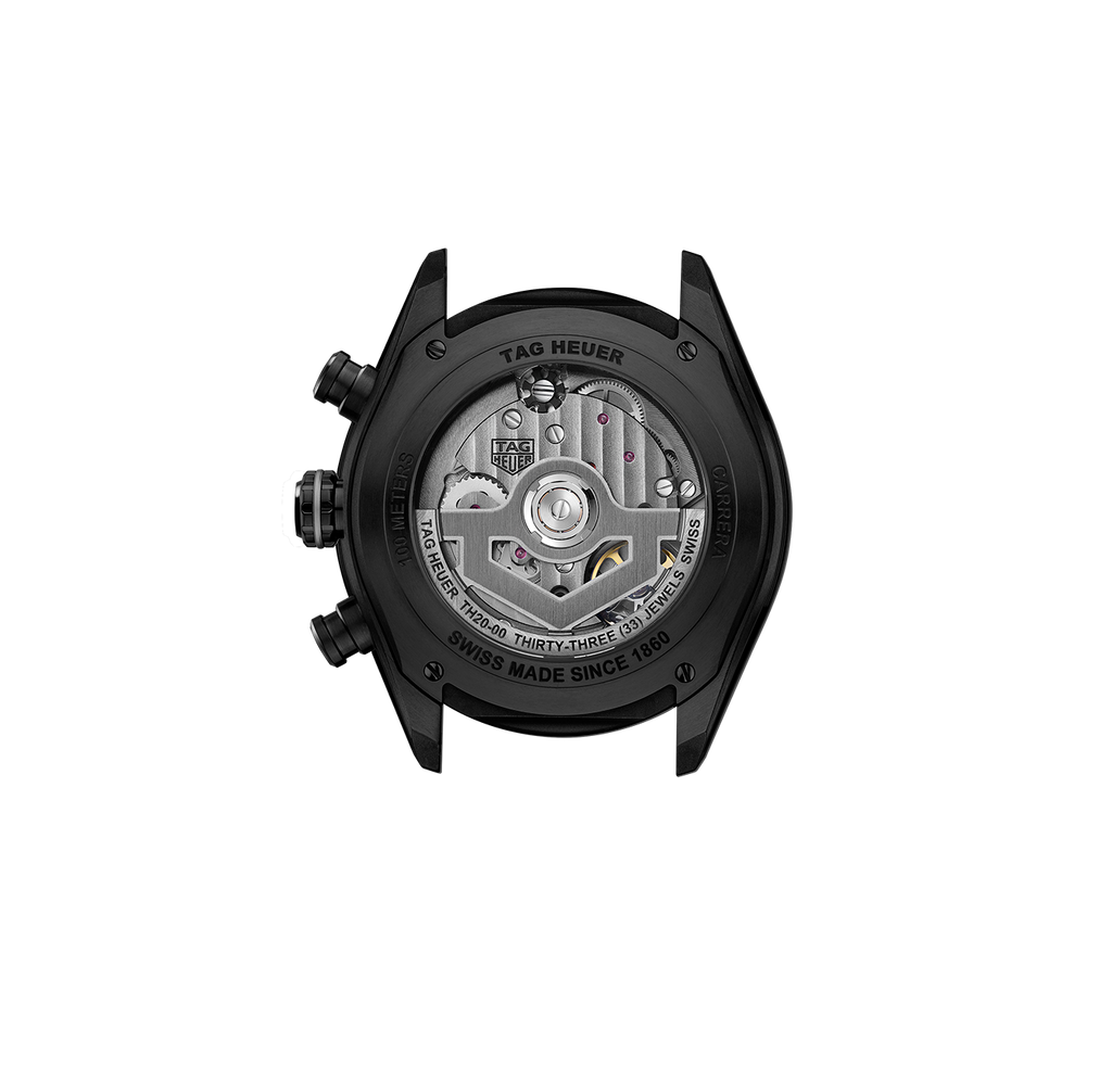 TAG Heuer Carrera Chronograph Extreme Sport Watch with Black Rubber Strap