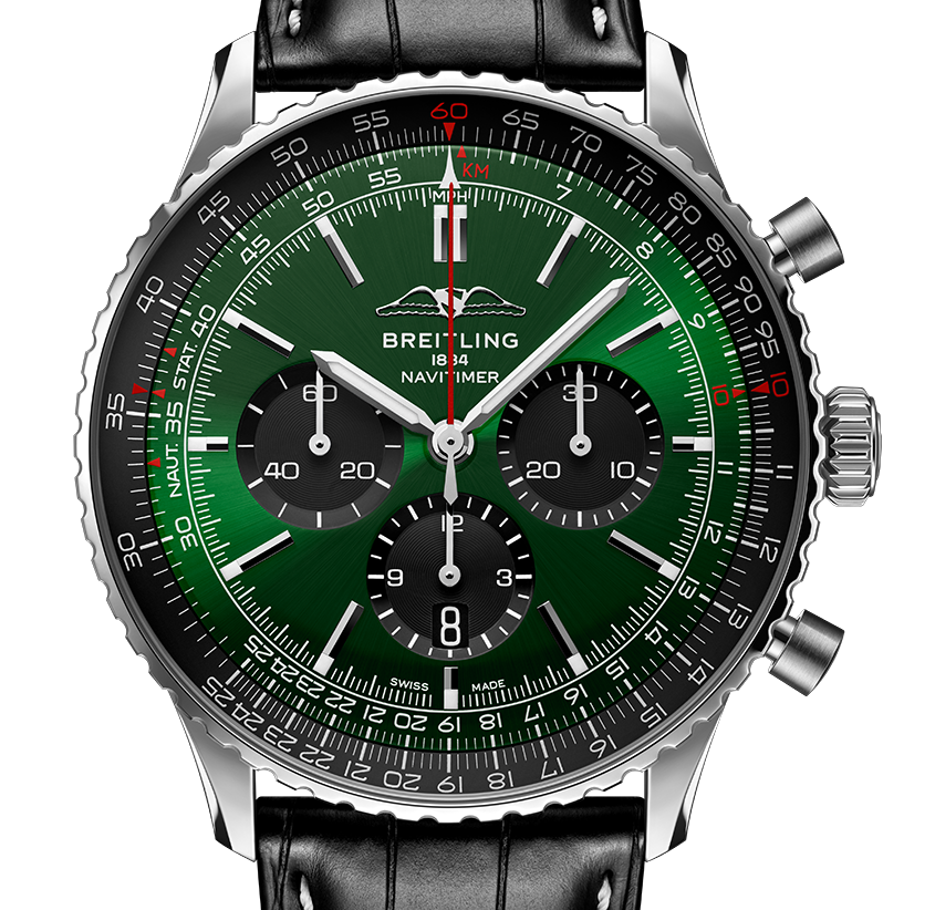 Breitling Navitimer B01 46mm Watch with Green Dial