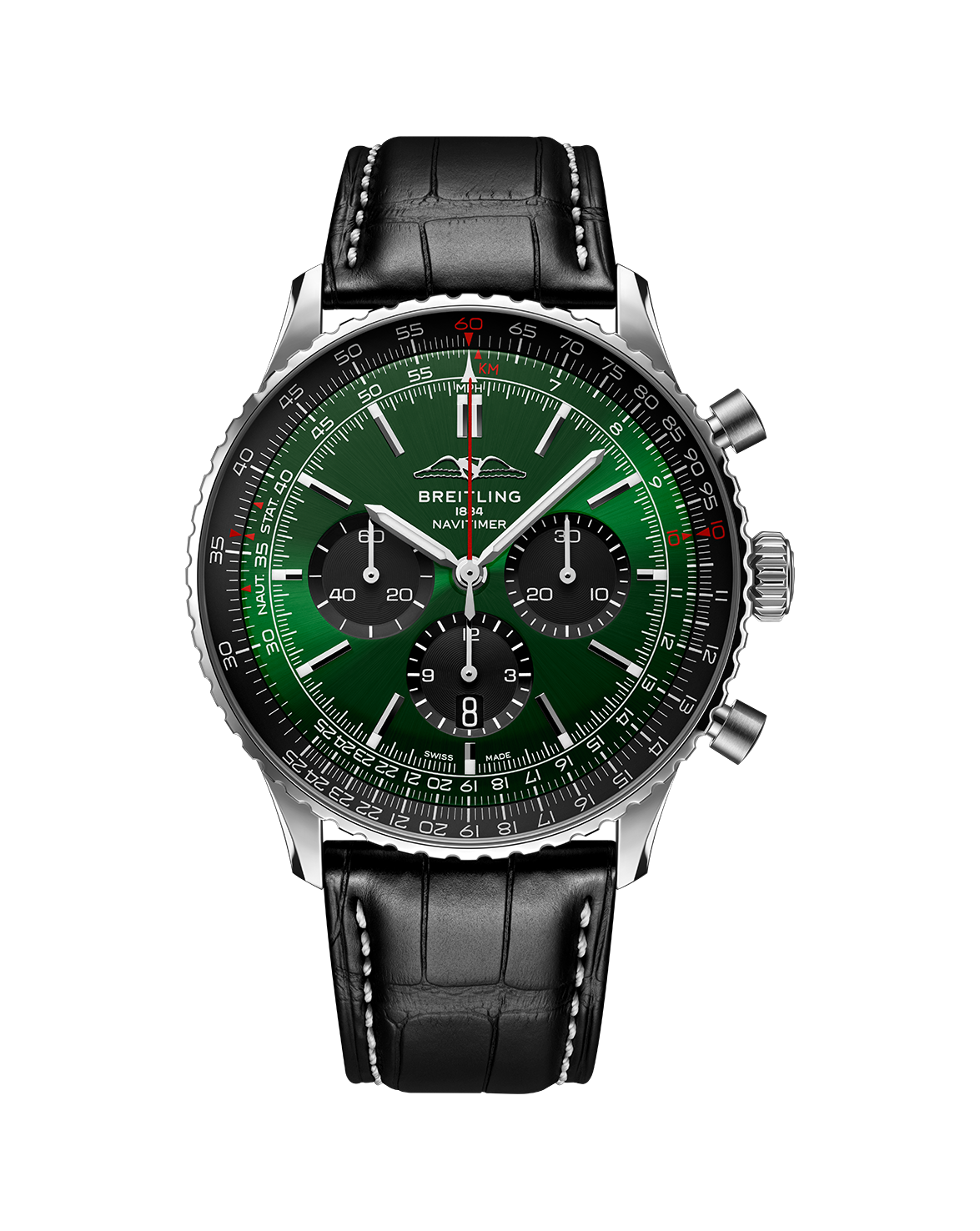 Breitling Navitimer B01 46mm Watch with Green Dial