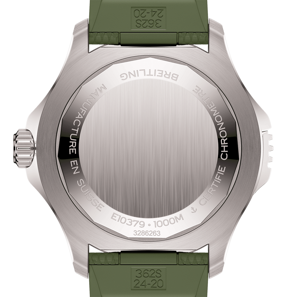 Breitling Superocean Automatic 46 Super Diver Watch with Green Camo Dial