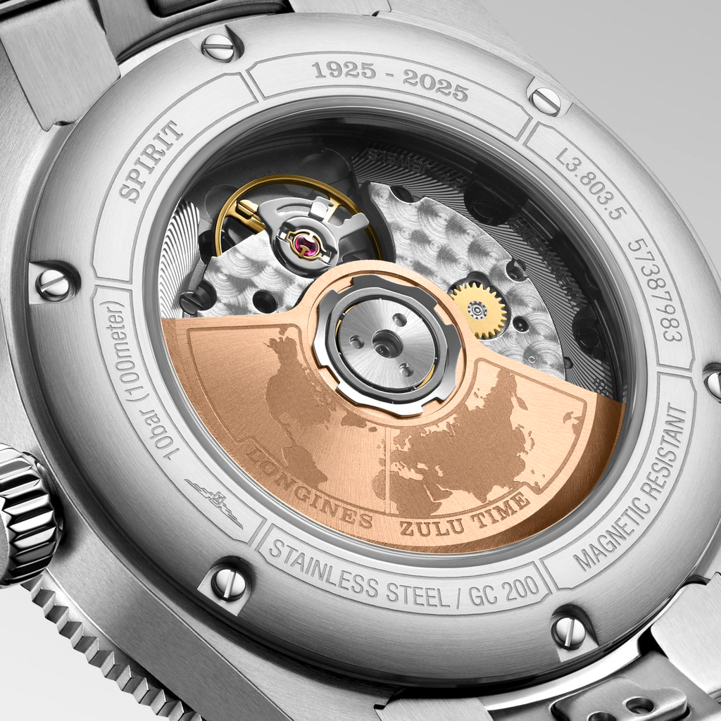 Longines Spirit Zulu Time 1925, 39mm Watch with Black Dial