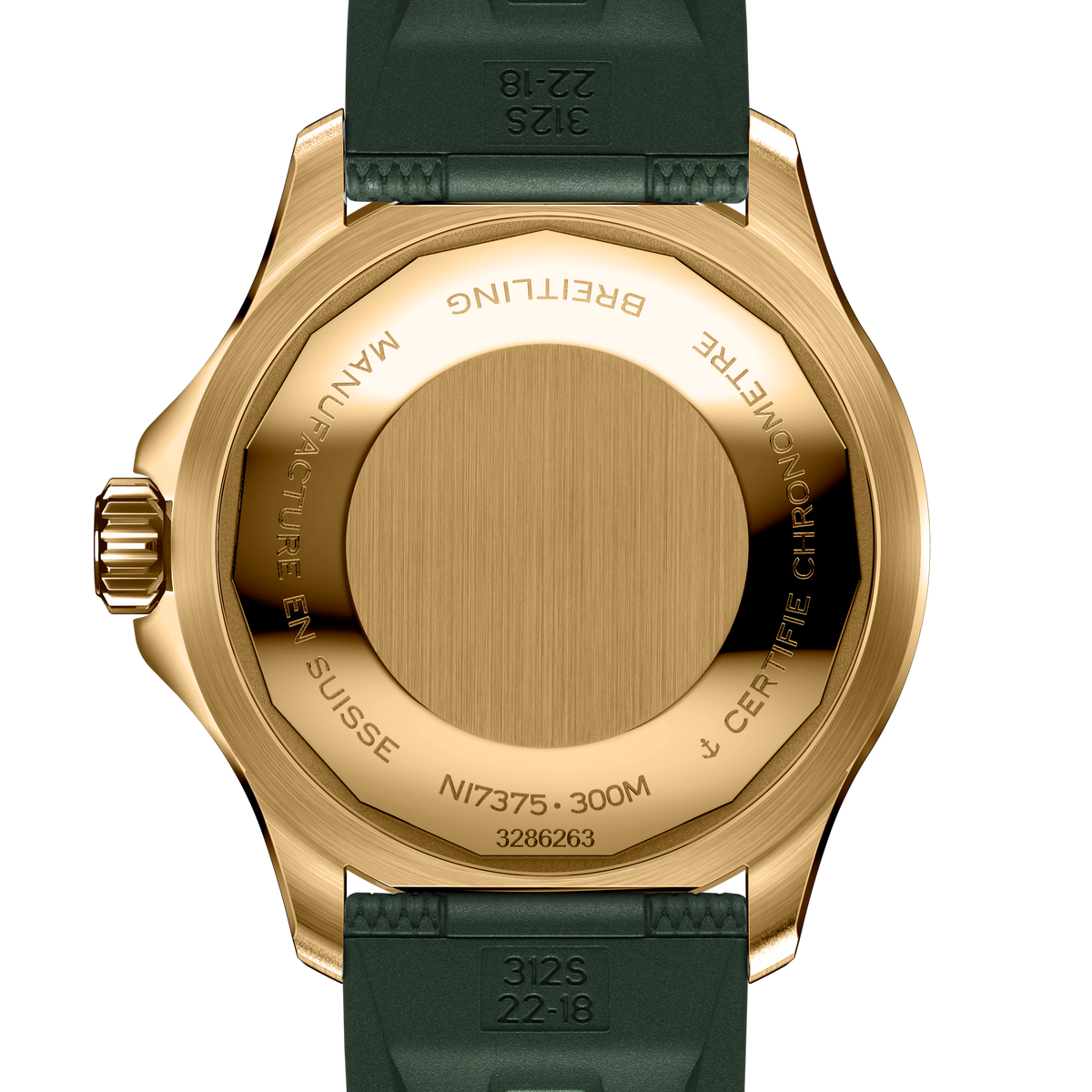 Breitling Superocean Bronze Green on Rubber Watch, 42mm