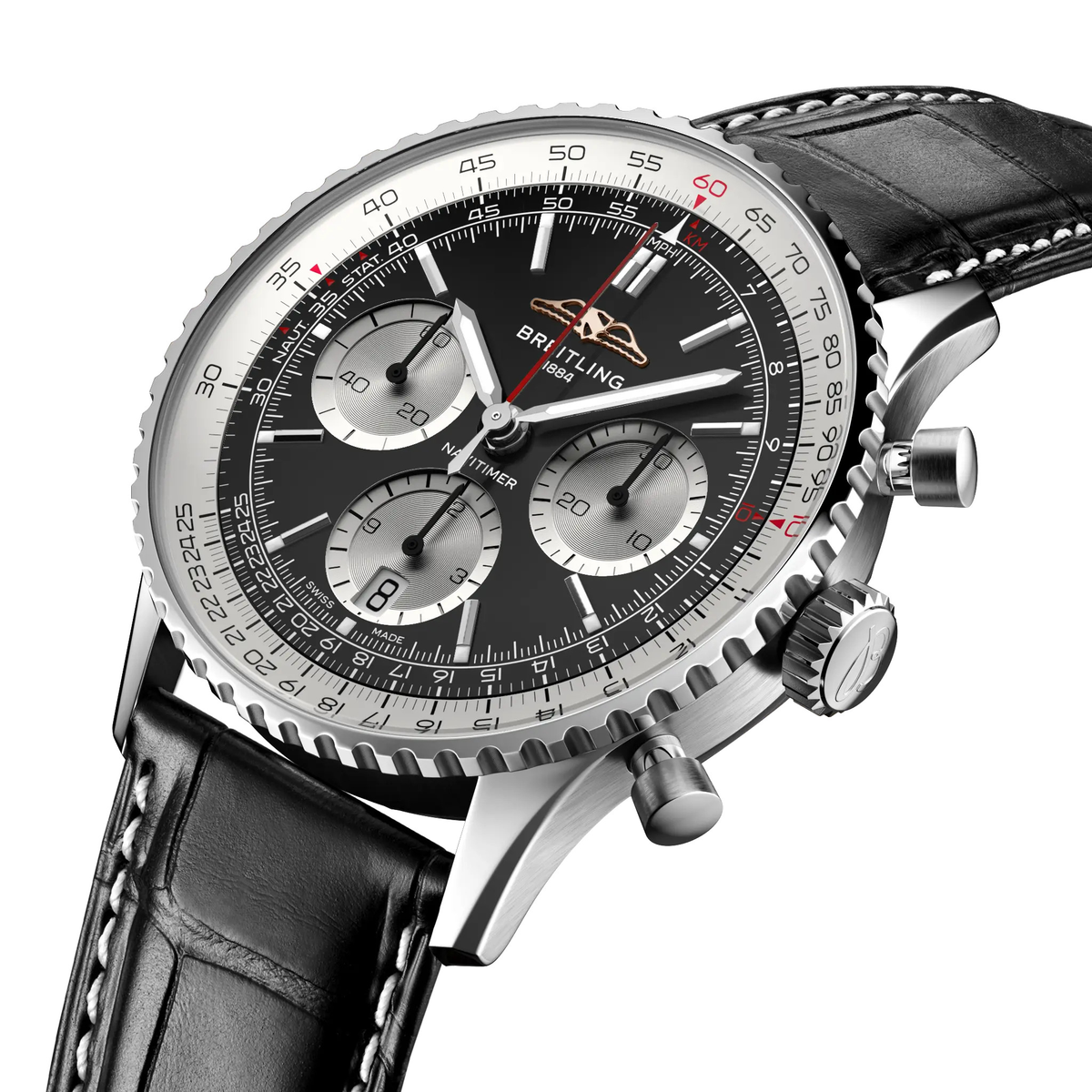 Breitling Navitimer B01 Chronograph 41 Watch with Black Dial