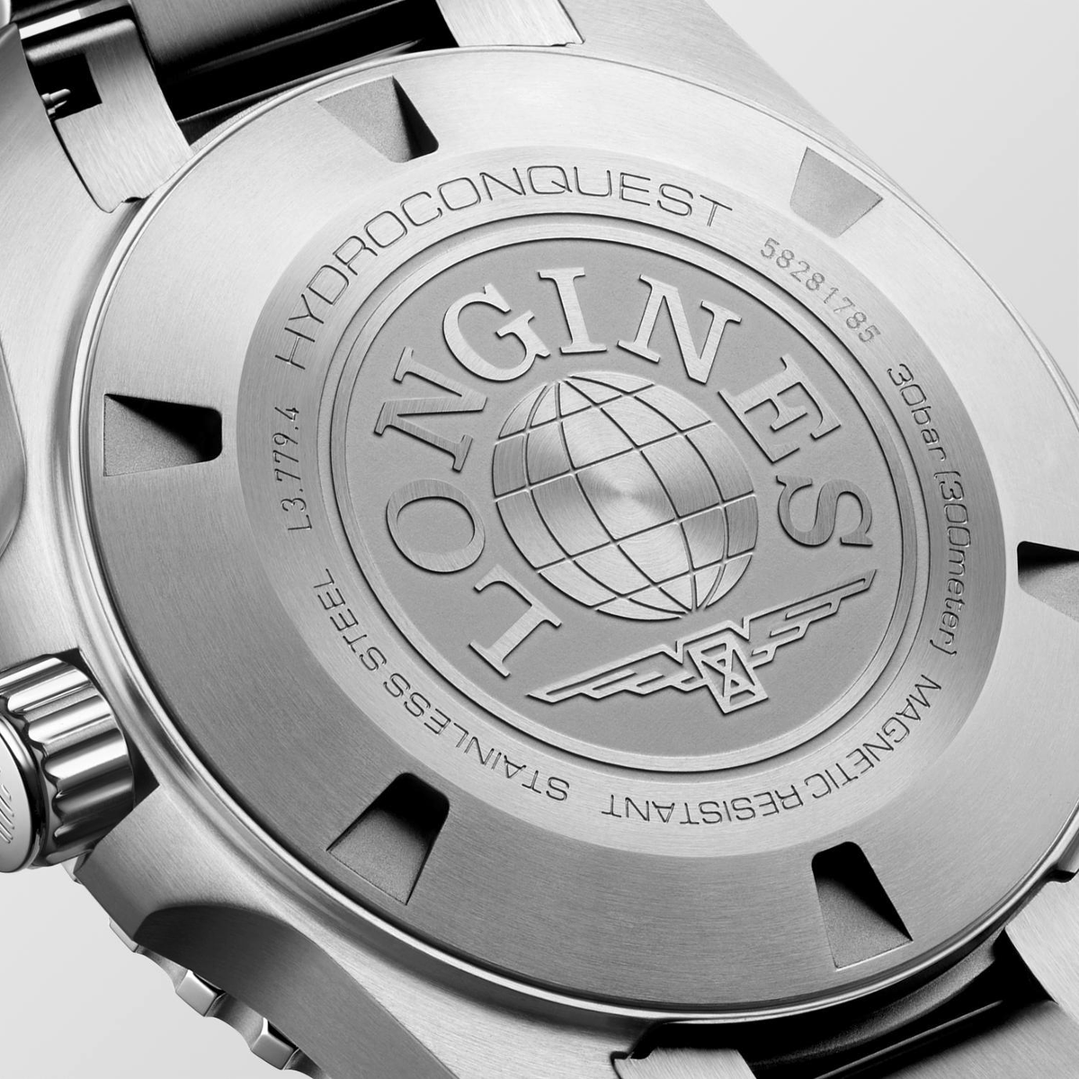 Longines Hydroconquest 39mm Watch with Stainless Steel Bracelet