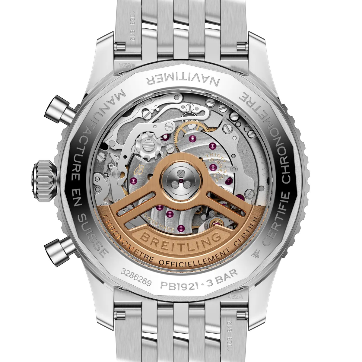 Breitling Navitimer B19 Chronograph 43 Perpetual Calendar Watch with Anthracite Dial