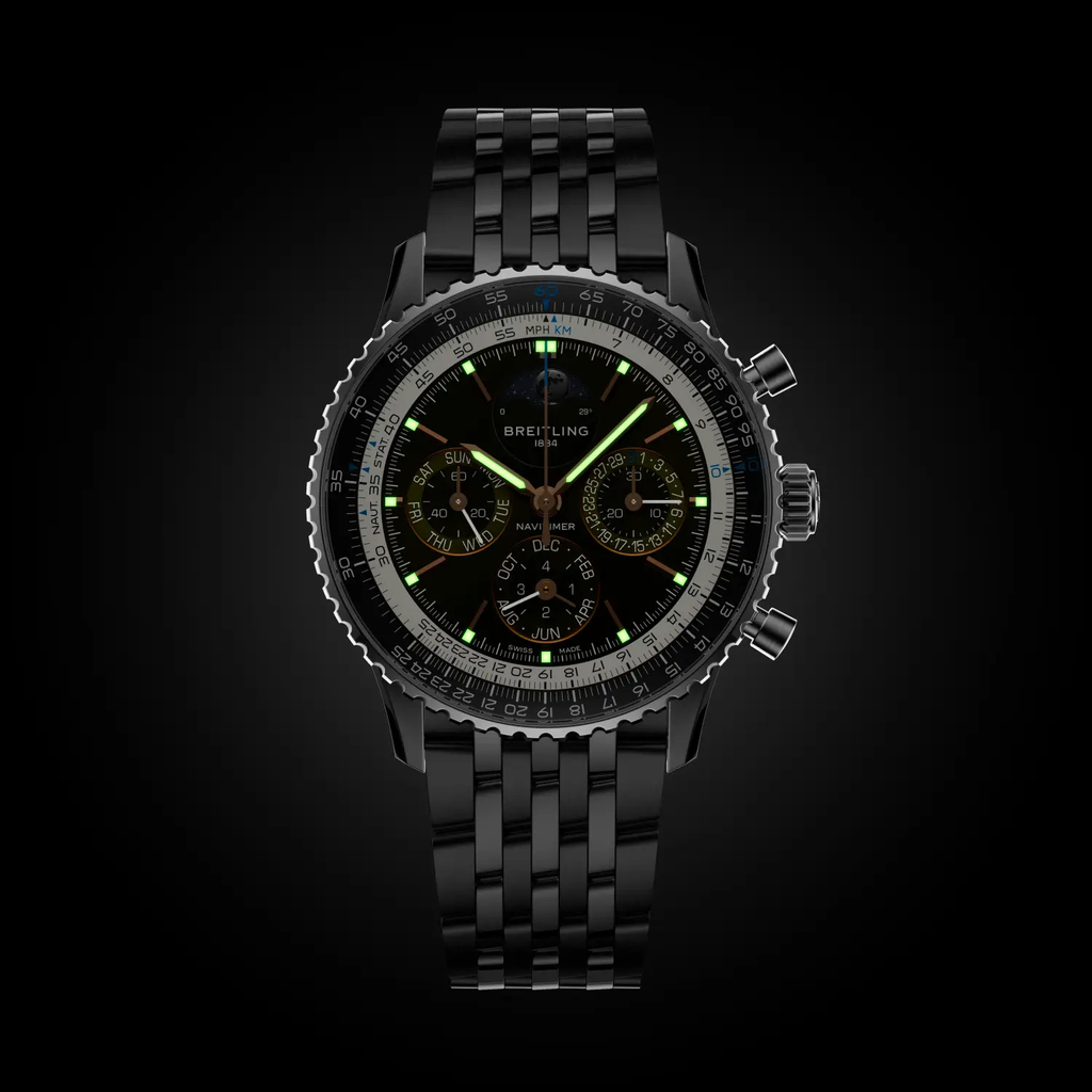 Breitling Navitimer B19 Chronograph 43 Perpetual Calendar Watch with Anthracite Dial