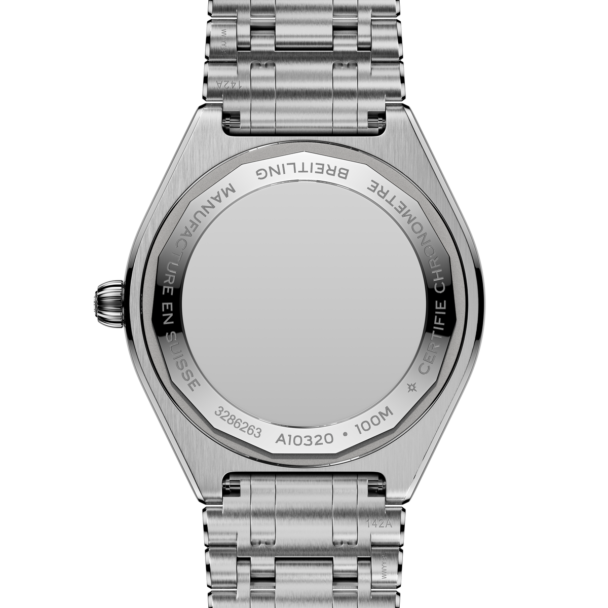 Breitling Chronomat Automatic 36 Watch with Gray Mother of Pearl Dial