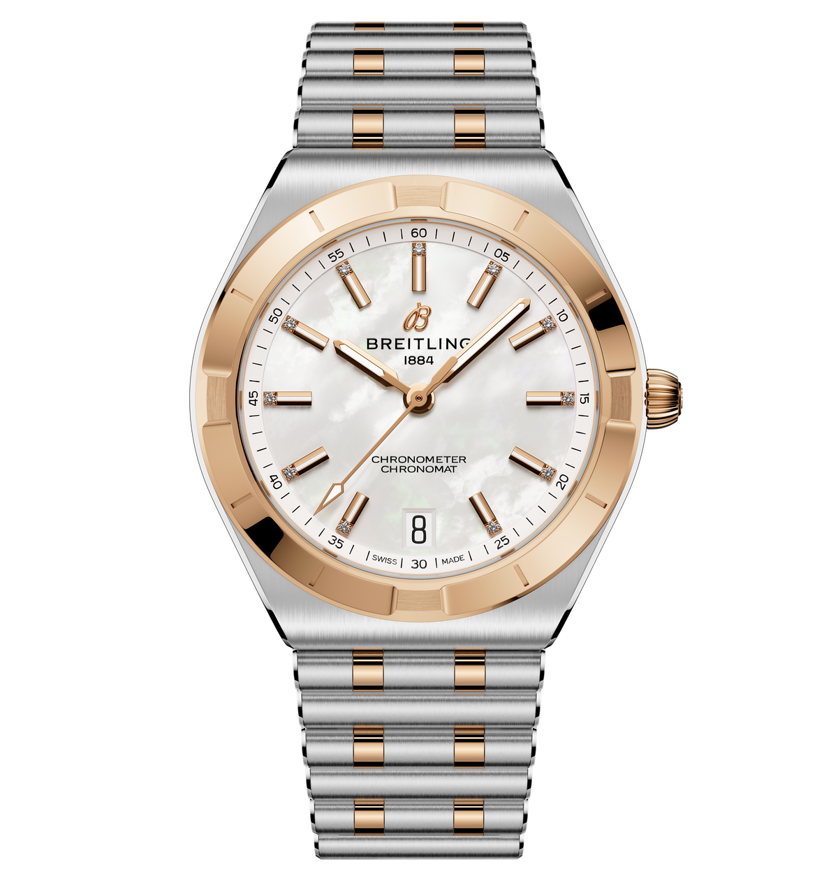 Breitling Chronomat Automatic 36 Watch with Mixed Metals Bracelet