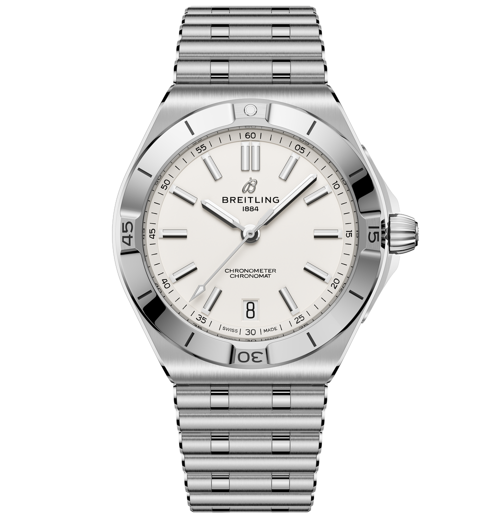 Breitling Chronomat B31 Automatic 40 Watch with White Dial