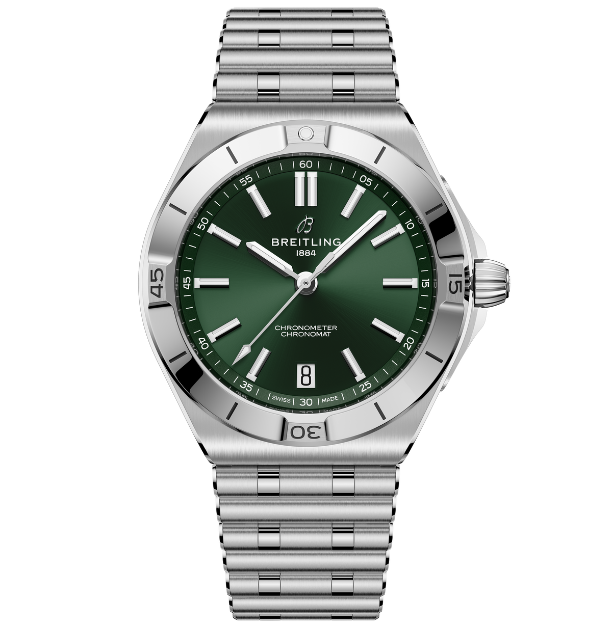 Breitling Chronomat B31 Automatic 40 Watch with Green Dial