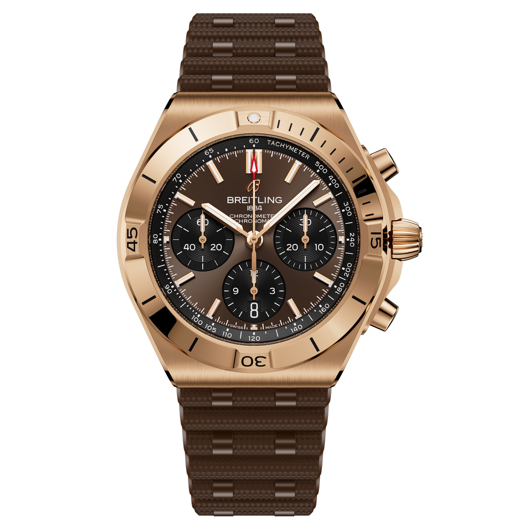 Breitling Chronomat B01 Chronograph 42 Watch with Chocolate Panda Dial