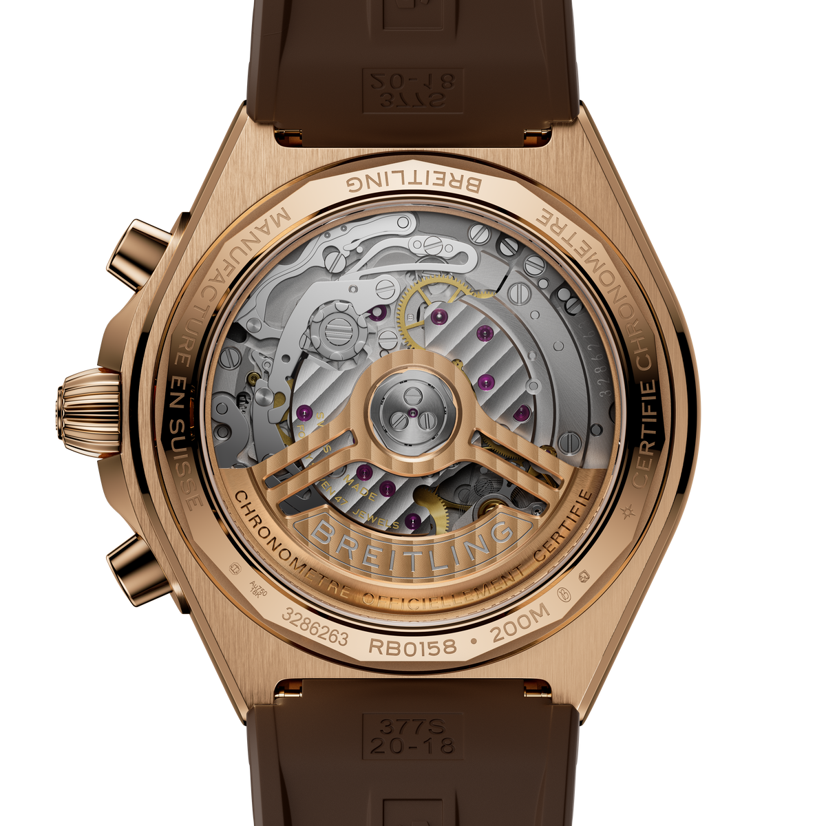 Breitling Chronomat B01 Chronograph 42 Watch with Chocolate Panda Dial