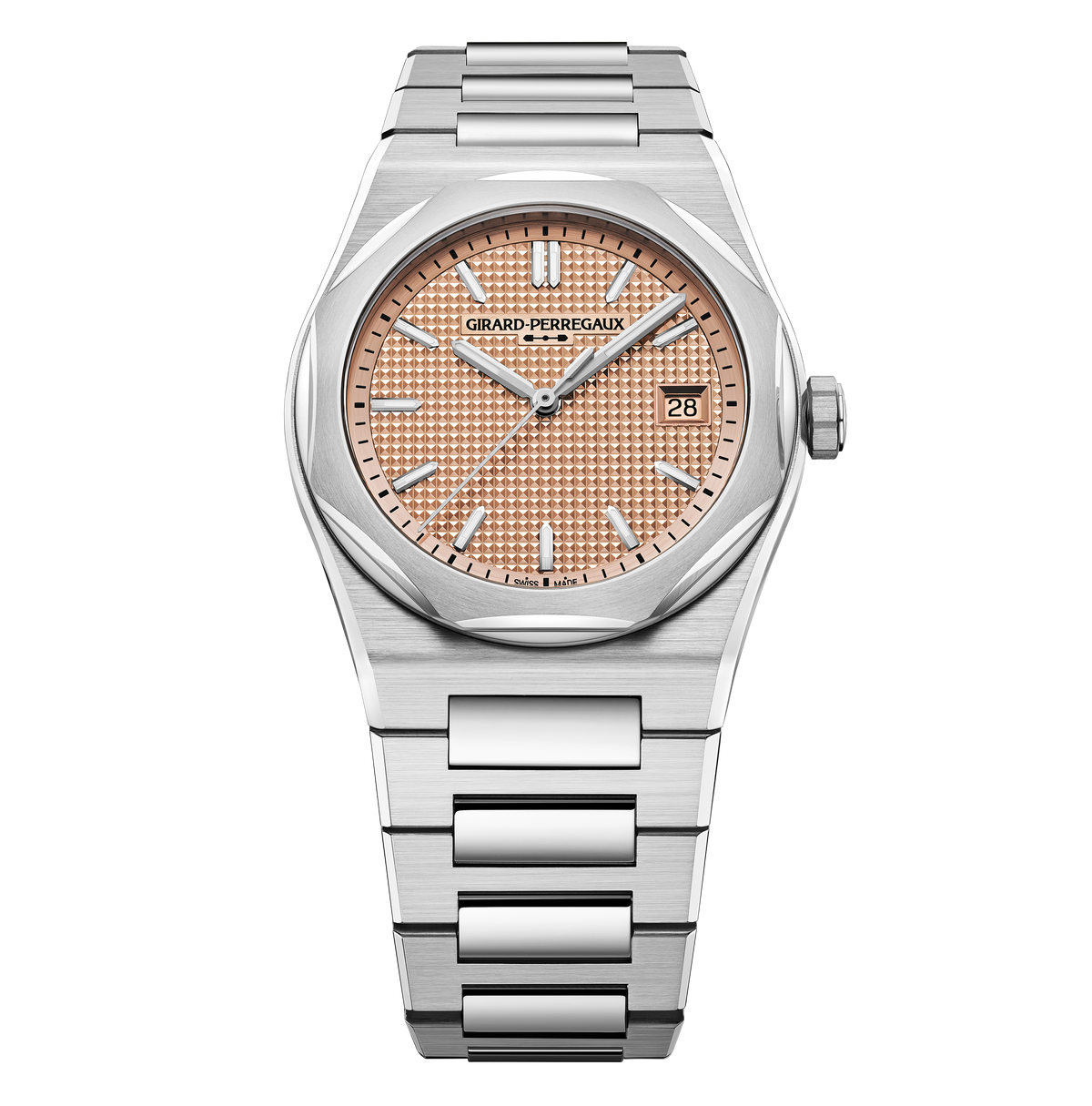 Girard-Perregaux Laureato Fifty 39mm Watch with Rose Dial