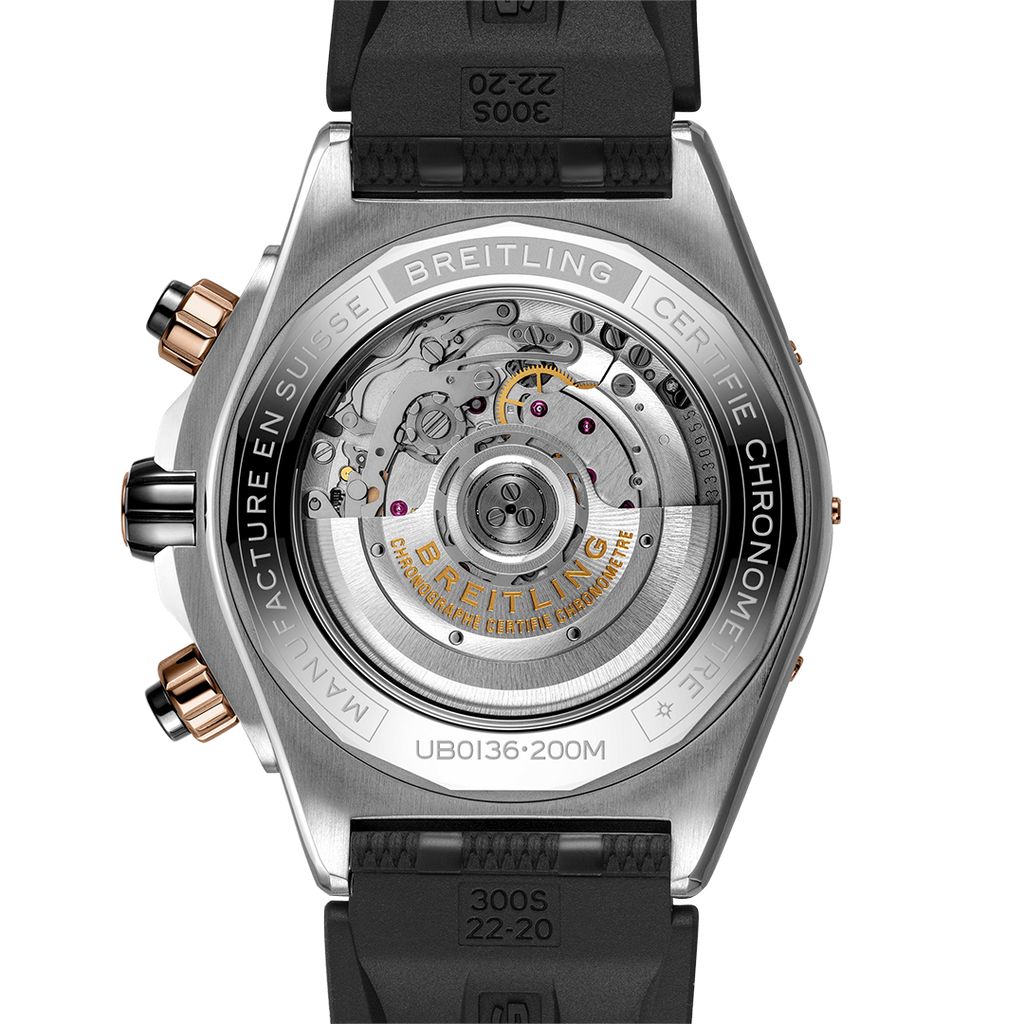 Breitling Super Chronomat B01 44 Watch with Rubber Strap