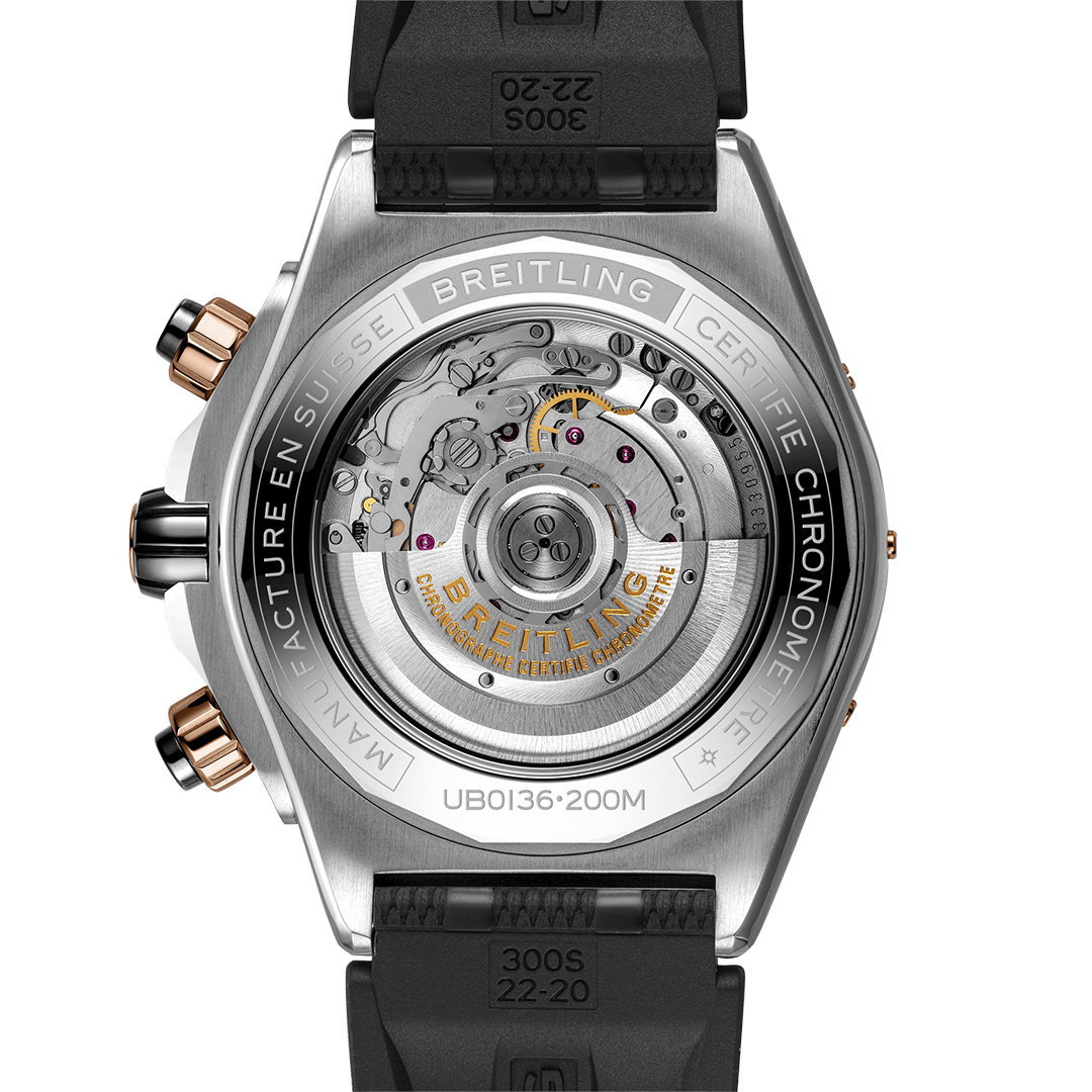 Breitling Super Chronomat B01 44 Watch with Rubber Strap