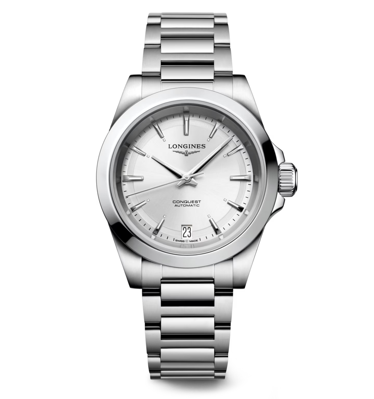 Longines Conquest 34mm Watch with Stainless Steel Bracelet