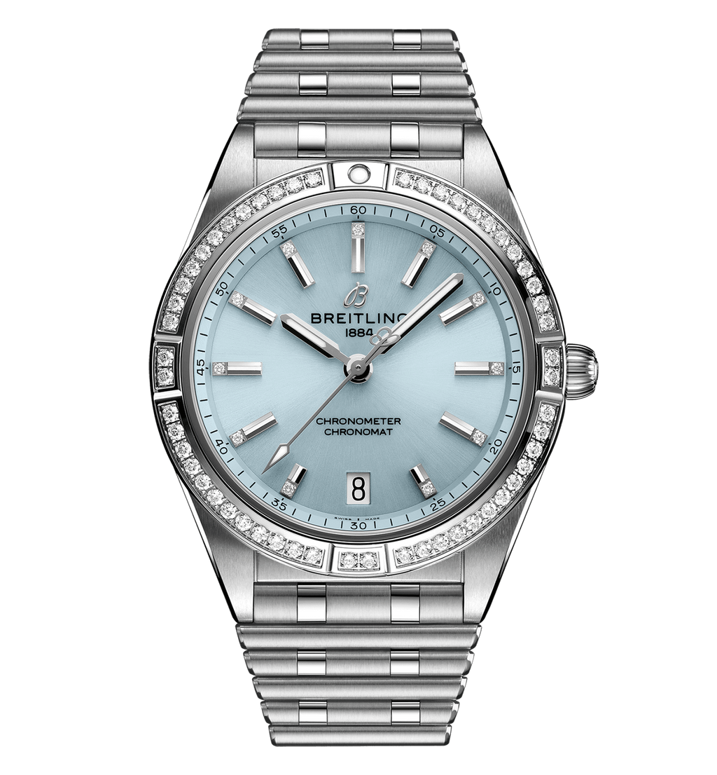 Breitling Chronomat Automatic 36 Watch with Stainless Steel & 18K White Gold Bracelet