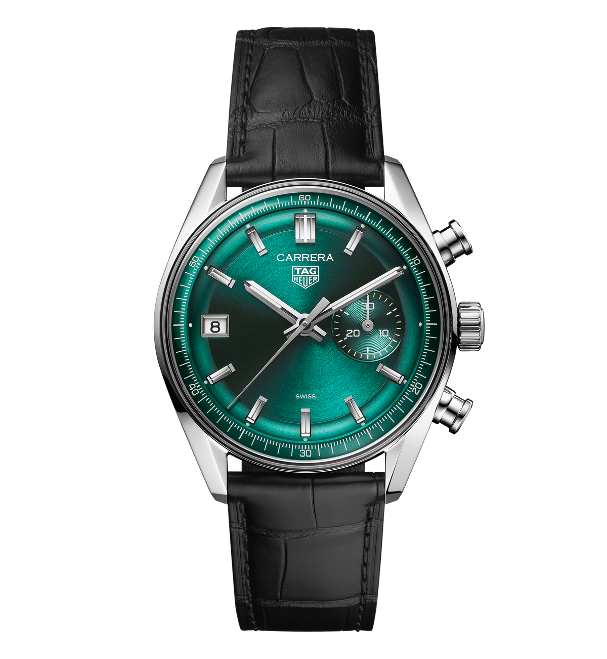 TAG Heuer Carrera Chronograph Watch with Teal Dial