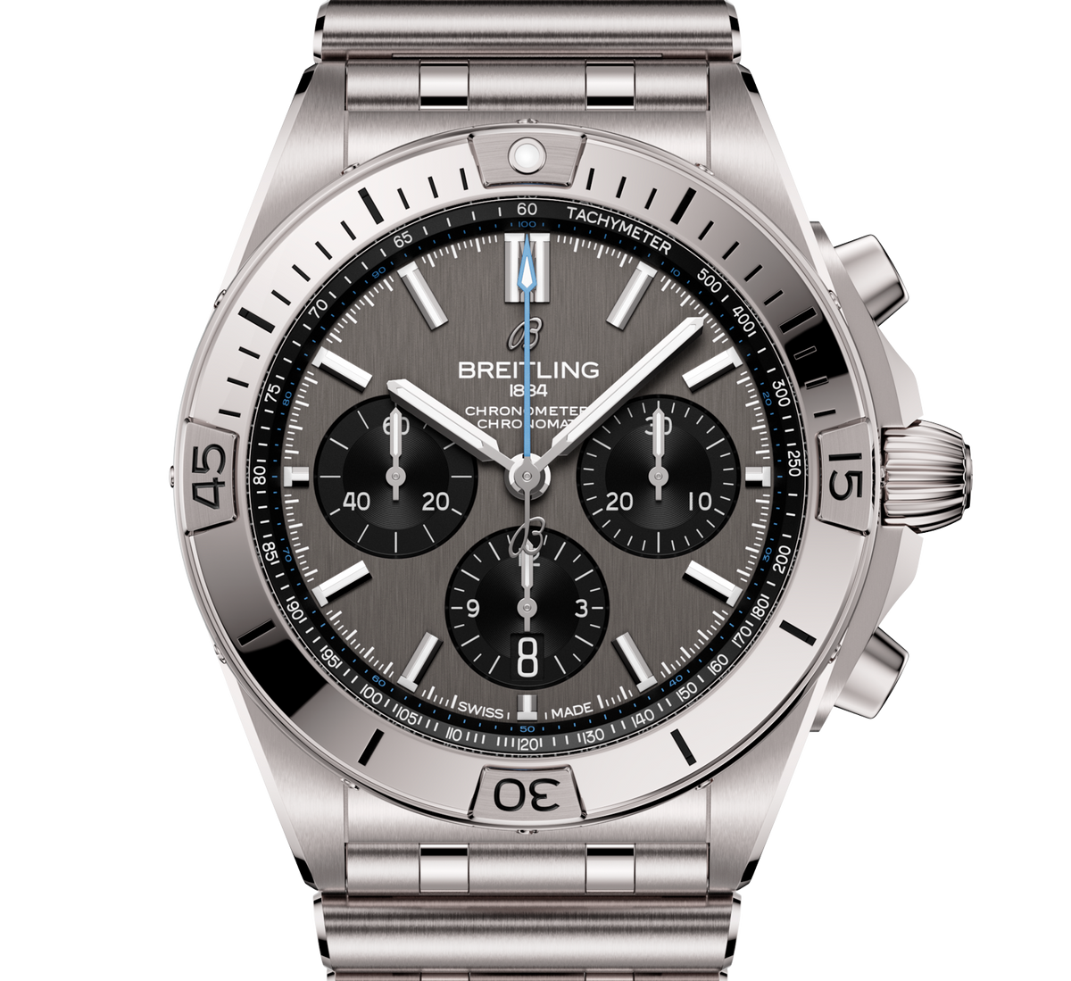 Breitling Chronomat B01 42 Watch with Titanium Rouleaux Bracelet