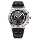 Breitling Chronomat B01 42 Watch with Black Rubber Rouleaux Strap