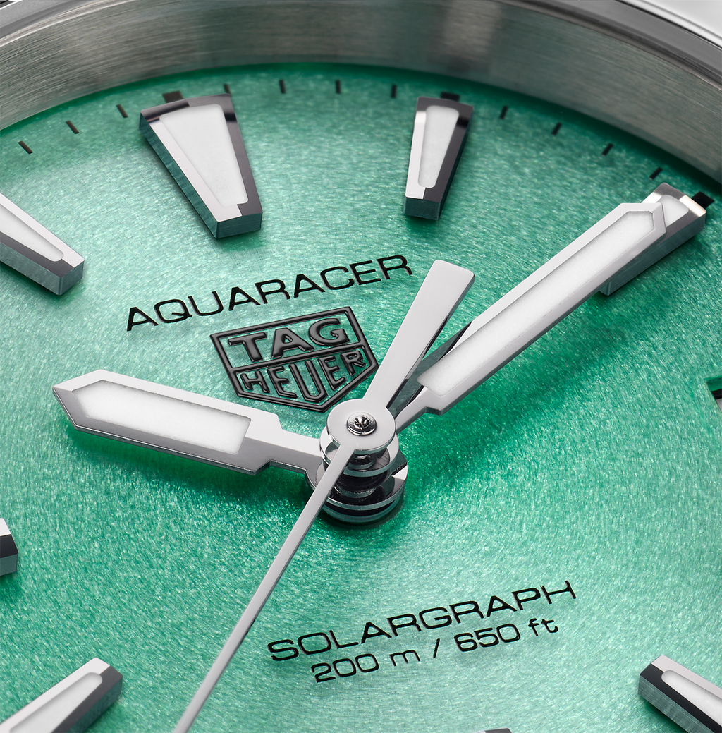 TAG Heuer Aquaracer Professional 200 Solargraph Watch with Green Dial