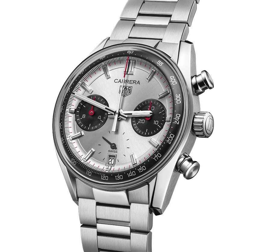 TAG Heuer Carrera Chronograph Watch with Stainless Steel Bracelet
